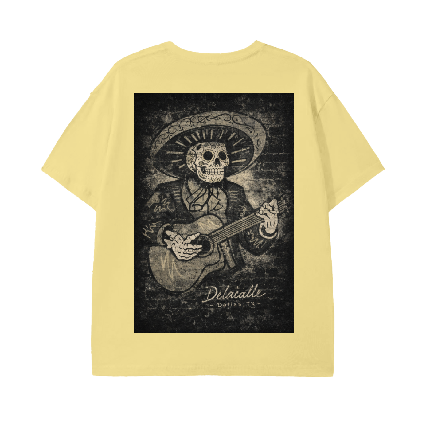 Delacalle - Skull playing guitar - TX