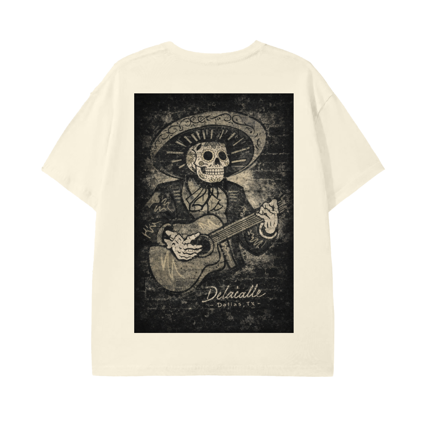 Delacalle - Skull playing guitar - TX