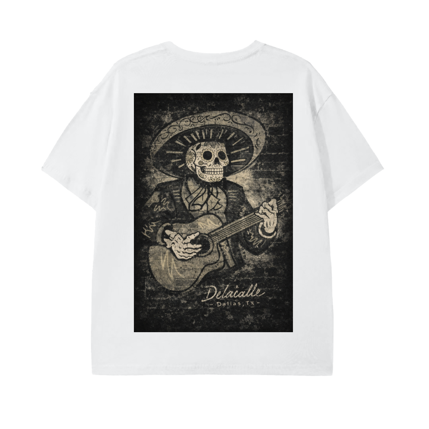Delacalle - Skull playing guitar - TX