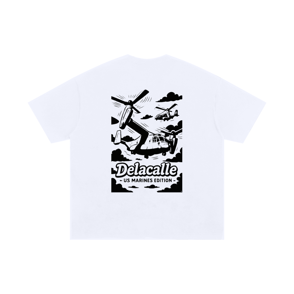 Delacalle - US Marines Edition - Osprey in the Sky - Black - Oversized